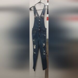 EUC!!! Aero Distressed Slim Leg Overalls. Size 2.